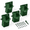 Green-1set, variant on Green-1set 4 Deer Stand Brackets 4x4 Heavy Duty Blind Support
