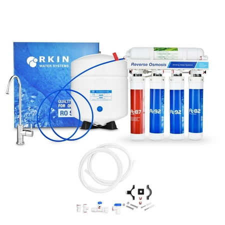 RKIN Flash Undersink Reverse Osmosis System with Chrome Lead-Free Faucet
