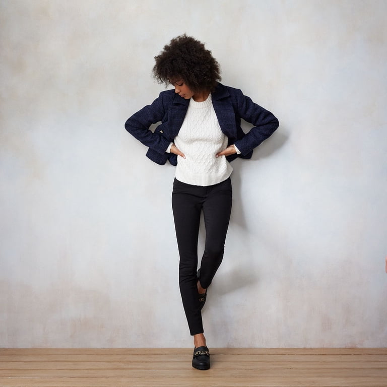 Jeans Skinny LC Lauren Conrad Taille 2 - Bleu - Coton/Élasthanne - Occasion TB