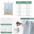thumbnail image 6 of Starfish Summer Beach Balloon Curtains for Living Room/French Door, Coastal Ocean Wooden Sea Shell Tie Up Curtains 63 Inch Length Energy Saving Kitchen Curtains Shades for Windows 42"x63", 6 of 8