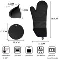 thumbnail image 2 of 6 Unidades Guantes de Horno de Silicona para Cocina - Guantes de Horno y Almohadillas Calientes, Profesional Manoplas Resistentes al Calor para Horno, para Cocina y Horneado (6 PCS, Negro), 2 of 4