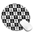 thumbnail image 2 of Disketp Nautical Anchors1 Small Mouse Pad 7.9x7.9 Inches,Washable Round Mousepad for Office Laptop Computer,Non-Slip Rubber Base Mouse Pads for Wireless Mouse, 2 of 8