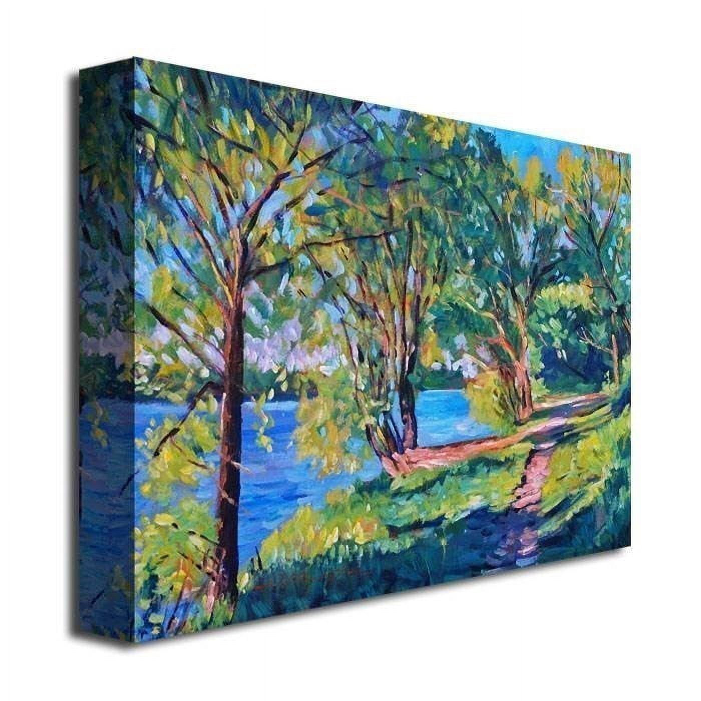 Trademark Art "Summers Lake" Canvas Wall Art by David Lloyd Glover