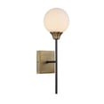 thumbnail image 2 of Trade Winds Retro 1-Light Sconce in English Bronze with Warm Brass, 2 of 4