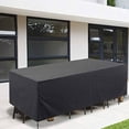thumbnail image 4 of AUQ Patio Furniture Covers,Waterproof Outdoor Furniture Covers,UV-Resistant Zipper Design Outdoor Furniture Covers Waterproof,Adjustable Drawstring Patio Table Cover,150*150*75cm, 4 of 6