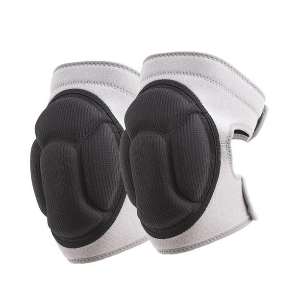1 par de rodilleras ajustables anticolisión, transpirables y protectoras para patinaje al aire libre. Gris 33-40cm