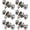 Brushed Nickel, variant on Black Door Knobs Interior 6 Pack, Door Knob with Lock for Bath & Bedroom,Bathroom Door Knobs with Turn Lock