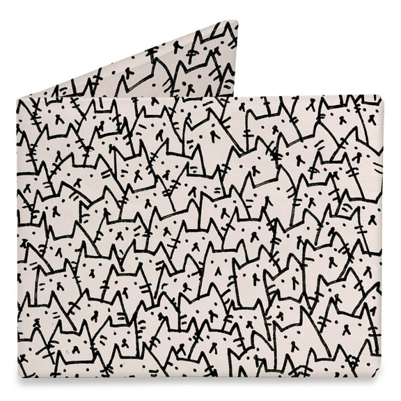 Tyvek A Pocket Full Of Cats Mighty Wallet - Unique Cool & Fun Designs