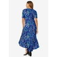 thumbnail image 2 of Jessica London Women's Plus Size Stretch Knit Flounce Hem Maxi Dress, 2 of 2