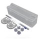 thumbnail image 1 of Refillable Plastic Film Dispenser with Sliding Cutter, Clear Food Wrap Storage Box, Kitchen Gadgets, 1 of 4