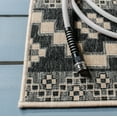 thumbnail image 4 of SAFAVIEH Veranda Luwig Southwestern Indoor/Outdoor Area Rug, 6'7" x 6'7" Square, Grey/Beige, 4 of 5