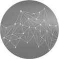 thumbnail image 1 of Ahgly Company Machine Washable Indoor Round Transitional Dark Gray Area Rugs, 4' Round, 1 of 7