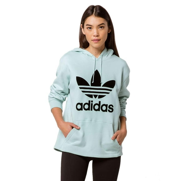 adidas Originals Women's Fashion League Hooded Sweater, ash Green, S