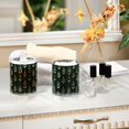 thumbnail image 4 of Yayeee 2 Pack Qtip Holder Bathroom Cotton Swab Canister with Lid Clear Dispenser Set, Green Plants, 4 of 6
