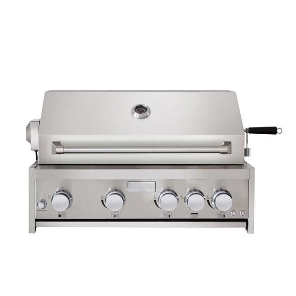 30" 4-Burner Powerful 59000 BTUs Stainless Steel Gas BBQ Grill w/ Rotisserie