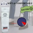 thumbnail image 5 of Yacht & Smith 32 Inch Wholesale Men's Long Tube Socks, Cotton Big And Tall Tube Socks Size 13-16 (USA White, 48), 5 of 7
