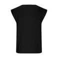 thumbnail image 7 of fatyb Women's Fashion Tees Cap Sleeve Square Neck T-Shirts Casual Solid Color Tops Blouse for Women, 7 of 7