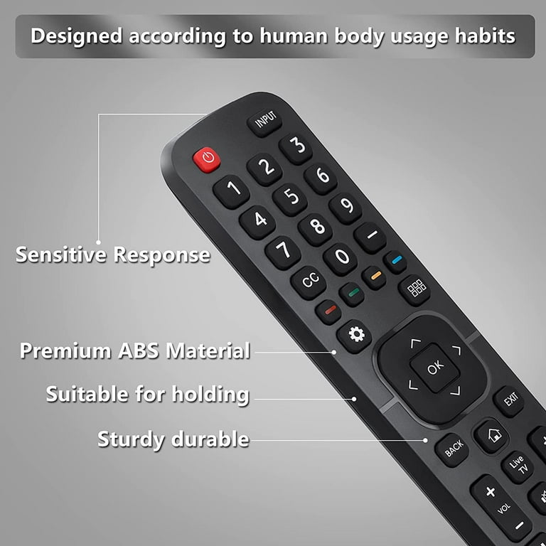 Replacement Control EN2A27 for Hisense-Smart-TV-Remote, with Replacement Control EN2A27 for Hisense-Smart-TV-Remote, with