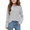 Black Stripe, variant on Girls Long Sleeve Shirts Drop Shoulder Casual Loose Fit Oversize Crew Neck Blouse Tee Tops
