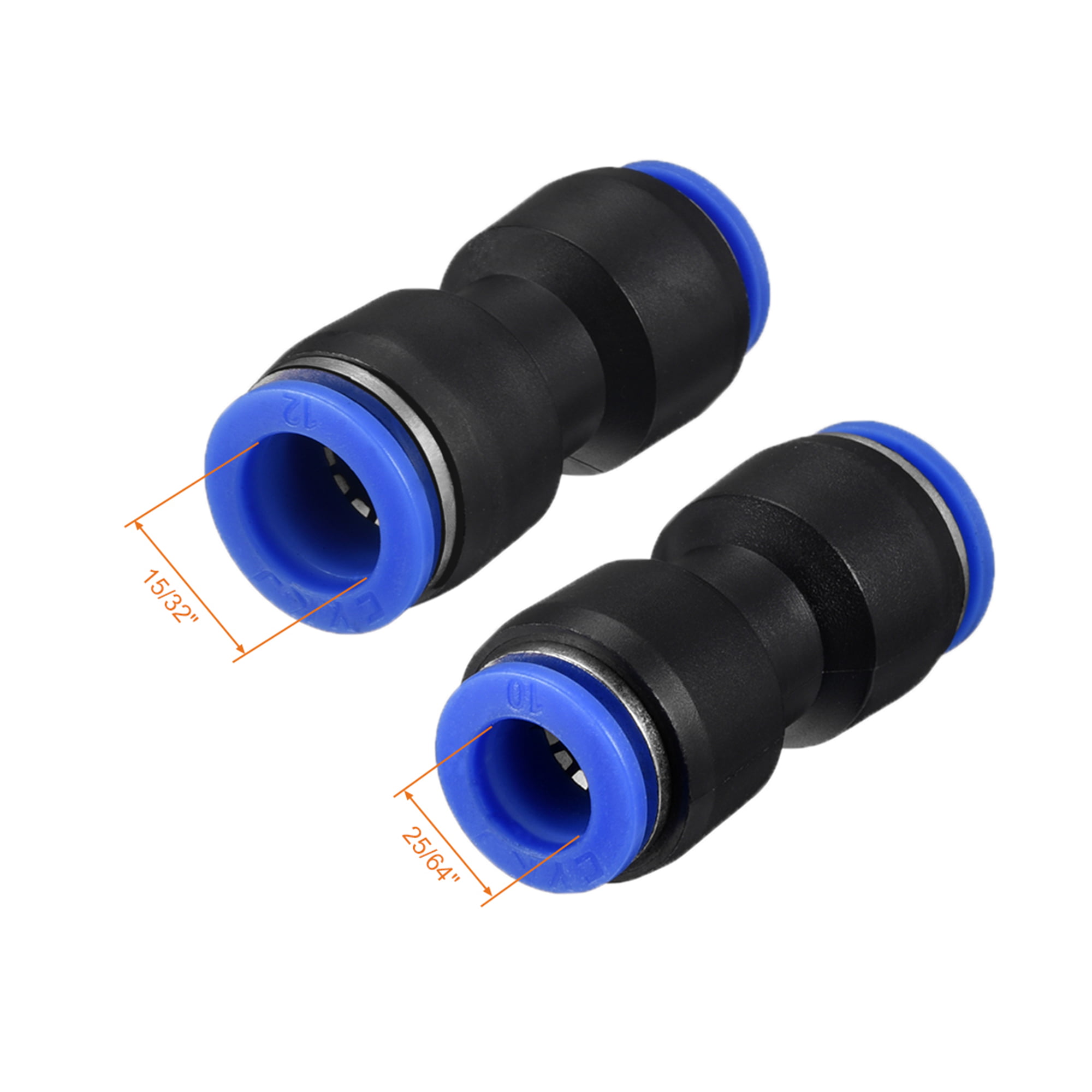 4mm Push in equal Straight Connector for Pneumatics or Fluids