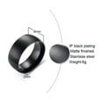 thumbnail image 2 of EOEMY 8mm Men'S Black Stainless Steel Band Matte Finished Wedding Party Ring Size 7-11, 2 of 7