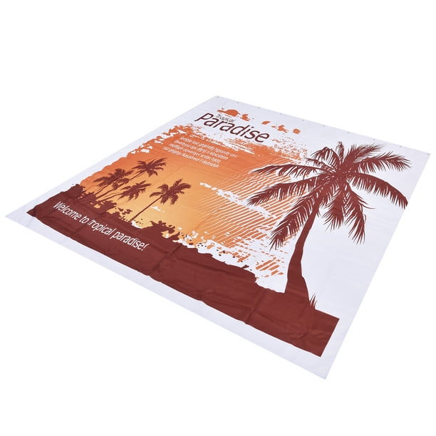 Cortina De Baño, Cortina Innovadora, Cortina De Ducha, Recuperación Elástica, Cortina Decorativa De Fibra De Poliéster Con 12 Ganchos Para El Hogar Fugacal Ocean Broad Surfboard Fins