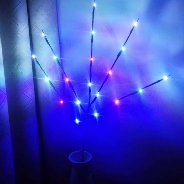 Xihbxyly Ventas de liquidación Lámpara LED en forma de rama, luces florales, decoración para el hogar, fiestas navideñas y jardín
