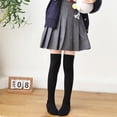 thumbnail image 4 of KYAIGUO 1 Pairs Kids Girls Solid Color Socks Toddler Winter Long Knee High Boot Silly Tall Socks 3-12Y, 4 of 10