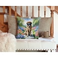 thumbnail image 3 of Leonberger Spring Path Throw Pillow 14 in x 14 in, 3 of 4