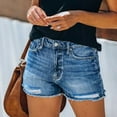 thumbnail image 2 of Cathalem Cute Shorts for Women Denim Womens Denim Shorts Casual Summer with Pockets Stretchy Soft Jean Shorts(Blue,XL), 2 of 5