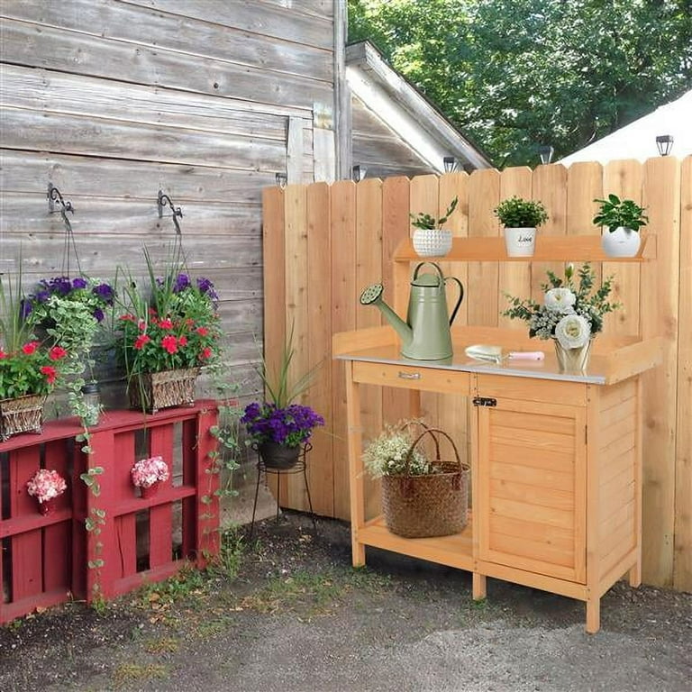 Potting table 2024 with drawers