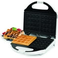 thumbnail image 1 of Salton Essentials - Belgian Style 2 Slice Waffle Maker, Nonstick Plates, White, 1 of 3