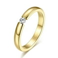 thumbnail image 2 of Bague en Acier Inoxydable pour Femmes, Bague de Fiançailles, 3mm, 2 of 6