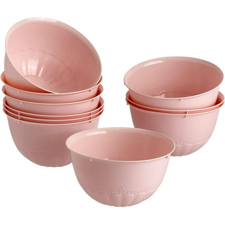 

Silver Spoons PINK SOUP PLATES | 10 PC | Chateau Collection