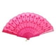 thumbnail image 3 of Abanico De Mano De Tela Rosa, Bolso Plegable De Plástico Con Lentejuelas Bronceadoras, Regalo De Fiesta Para Niña SM SunniMix Ventilador de la mano, 3 of 7