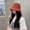 Brick red, variant on Bucket Hat Spring Summer Hollow Knitted Hat Solid Color Sunhat Fisherman Caps Casual Foldable Beach Cap Outdoor Sun Shield Hat