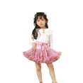 thumbnail image 3 of 0-10 Years Baby Girls Tutu Skirt Solid Color Princess Tulle Skirt with Bowkot, 3 of 6