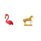 thumbnail image 1 of Figura Decorativa De Flamenco, Escultura De Caballo, Figura De Animal, Estaca De Jardín De Resina Grabada Para Decoración Navideña, Primaveral, Hogar U Oficina, 1 of 8