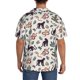 thumbnail image 3 of Balery Black Cat And Snake Camisa Casual de Manga Corta con Botones para Hombre, Texturizada, Estilo Cubano, para Playa, Verano-Medium, 3 of 5