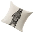 thumbnail image 3 of Funda de almohada con diseño de sofá de lino de dibujos animados de animales, fundas de cojín suave para sofá decorativo para el hogar con cremallera Inevent JJ22298-03, 3 of 3