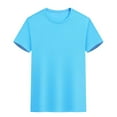 thumbnail image 6 of Wyobmus Mens Short Sleeve Tee Shirts Dry Fit Stretch Active Crew Neck T Shirt Bodybuilding Running Gym Workout Tee Tops S-4X Light Blue, 6 of 6