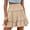 Beige, variant on Women's Ruffle Tiered Mini Skirt High Waist Layered Boho Skirts Casual A Line Swing Beach Mini Short Skirt