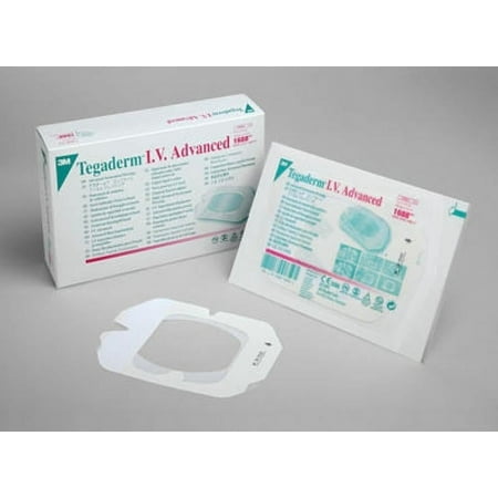 3M Tegaderm I.V. Advanced Securement Dressing, 4 x 4.75 Inch, 50 Count