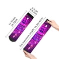 thumbnail image 3 of Lsque Geometry Dash Printed Crew Socks, Moisture-Wicking Socks, Athletic Socks for Men Breathable Cushion Socks Casual Sport Socks for Running Traveling, 3 of 6