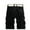 Black, variant on Durable Men's Cargo Pants for Outdoor Work and Casual Beach Activities with Multiple Utility Pockets