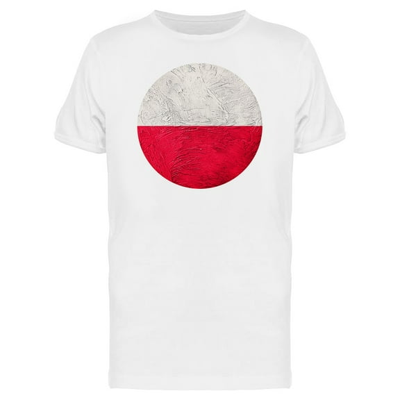 Grunge Poland Flag T-Shirt Men -Image by Shutterstock, Male x-Large
