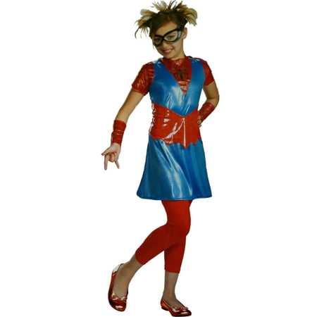 Junior Womens Spiderman Spider-Girl Halloween Super Hero Costume Mini