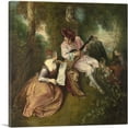 thumbnail image 1 of ARTCANVAS The Love Song 1717 Canvas Art Print by Jean-Antoine Watteau - Size: 12" x 12" (1.50" Deep), 1 of 9