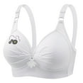 thumbnail image 2 of Ayfxijin Bras for Women No Underwire,Womens Wireless Bra Printing Gathered Together Large Size Daily Bra Underwear, 2 of 8