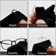 thumbnail image 4 of Microfiber Eyeglass Cleaning Cloth, 6-Pack (15 x 15 cm), Black, 4 of 5